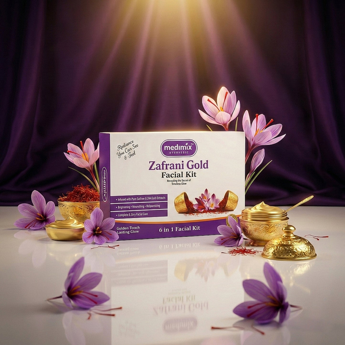 Medimix Zafrani Gold Facial Kit (6 in 1)